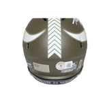 Adrian Peterson Signed Minnesota Vikings Salute Mini Helmet Beckett 42365