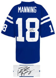 Peyton Manning Signed Colts Blue M&N NFL Legacy Football Jersey - (Fanatics COA)