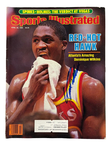 Dominique Wilkins Atlanta Hawks Signed 1983 Sports Illustrated Magazine PSA/DNA