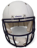 Justin Jefferson Autographed Vikings White Matte Authentic Speed Helmet JSA