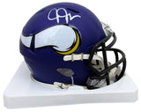 Justin Jefferson Signed/Autographed Mini Football Helmet Vikings PROVA 200048