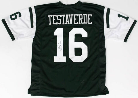 Vinny Testaverde Signed New York Jets Jersey (JSA COA) #1 Overall Draft Pk 1987