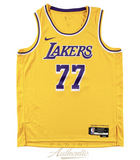 Luka Doncic Autographed Los Angeles Lakers Gold Nike Swingman Jersey Panini