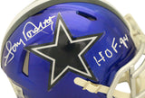 Tony Dorsett Autographed Dallas Cowboys Flash Mini Helmet HOF Beckett 36230