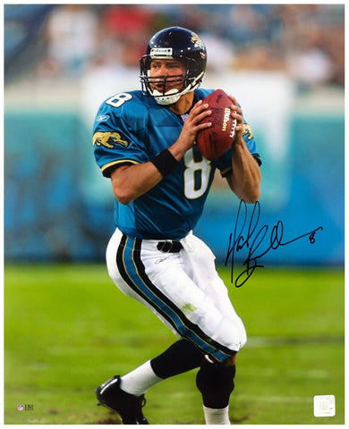 Mark Brunell Signed Jaguars Drop Back With Football Action 16x20 Photo -(SS COA)