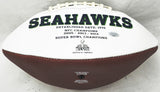Frank Clark Autographed Seahawks White Logo Football (Flat) MCS Holo #72562