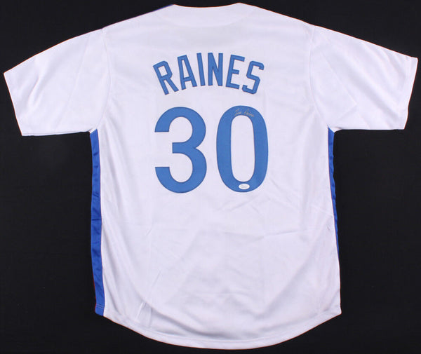 Tim Raines Signed Montreal Expos Jersey (JSA COA) 7xAll-Star (1981-1987) O.F.