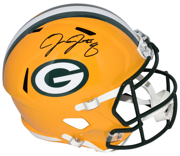 JOSH JACOBS AUTOGRAPHED GREEN BAY PACKERS FULL SIZE SPEED HELMET JSA