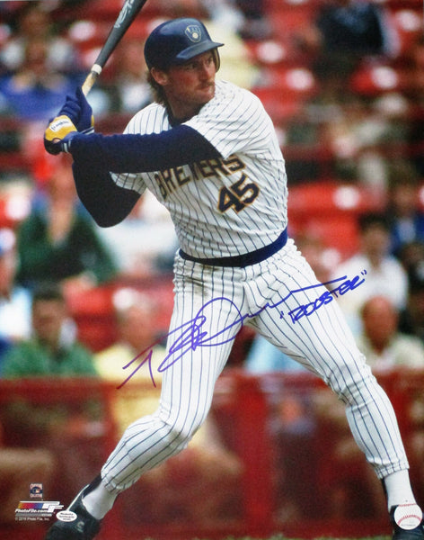 Brewers Outfielder ROB DEER Signed 16x20 Photo #2 AUTO w/ "Rooster"