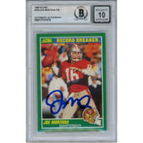 Joe Montana Autographed/Signed 1989 Score #329 Slab Trading Card Beckett 49912