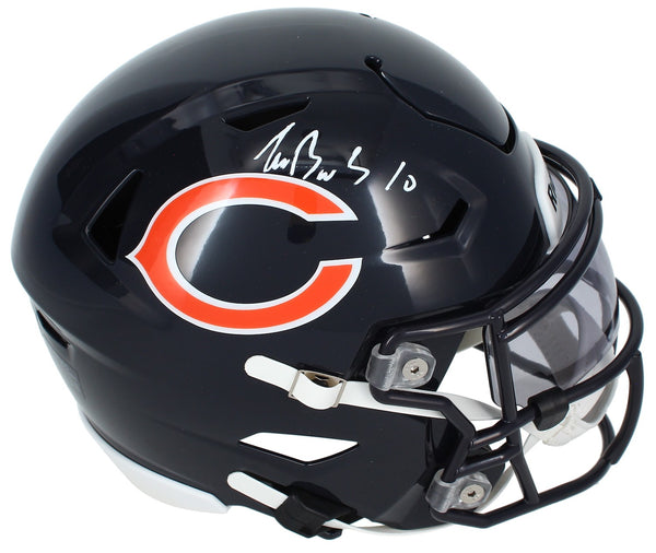 Luther Burden III Autographed Chicago Bears Speedflex Midi Helmet Beckett