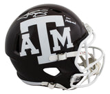 Texas A&M Johnny Manziel "12 HT" Signed F/S Speed Rep Helmet W/ Case BAS Wit 2