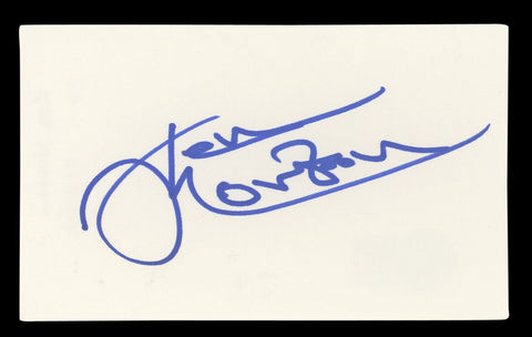 Ken Norton Authentic Signed 3x5 Index Card Autographed BAS #BL96451