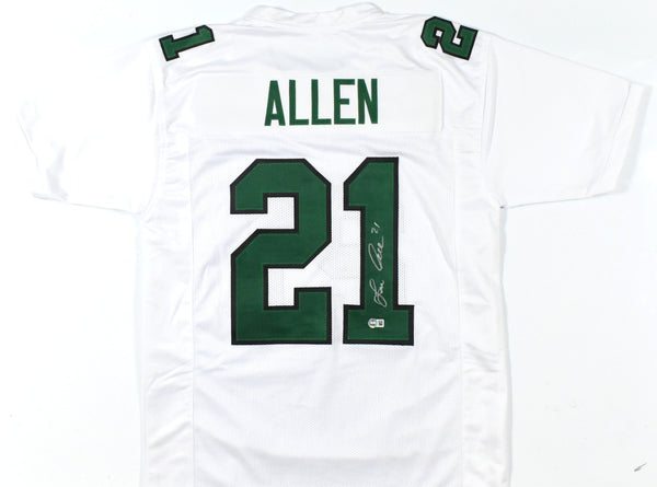 Eric Allen Autographed White Pro Style Jersey - Beckett W Hologram *Silver
