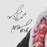 Georgia Bulldogs Multi-Signed Junkyard Dog 16x20 Print - Sean Bailey & More