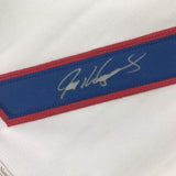 Framed Signed Ivan Pudge Rodriguez 35x39 Texas White Jersey JSA COA