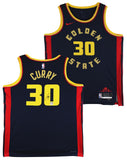 Warriors Stephen Curry Signed Navy Blue Nike 2024 City Swingman Jersey JSA