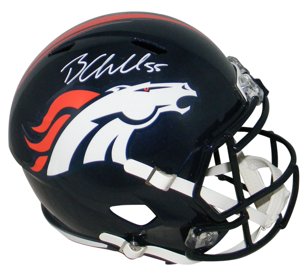 BRADLEY CHUBB SIGNED AUTOGRAPHED DENVER BRONCOS FULL SIZE SPEED HELMET BECKETT