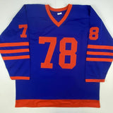 Autographed/Signed NICK CASTLE Michael Myers Halloween Blue Jersey PSA/DNA COA