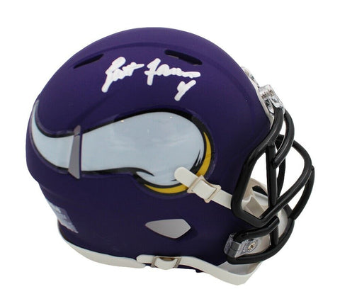 Brett Favre Signed Minnesota Vikings Speed NFL Mini Helmet