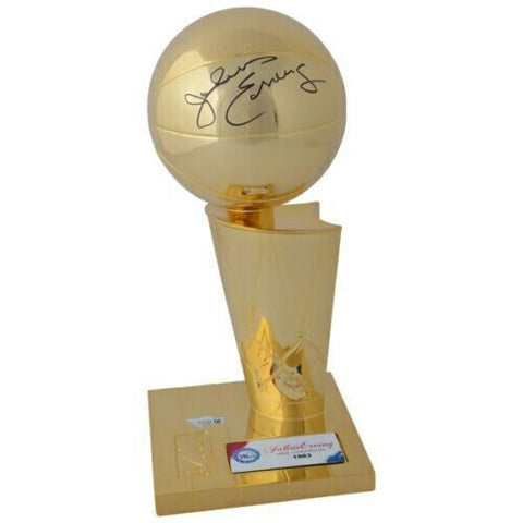 Julius Erving Autographed Philadelphia 76ers NBA Replica Trophy Fanatics