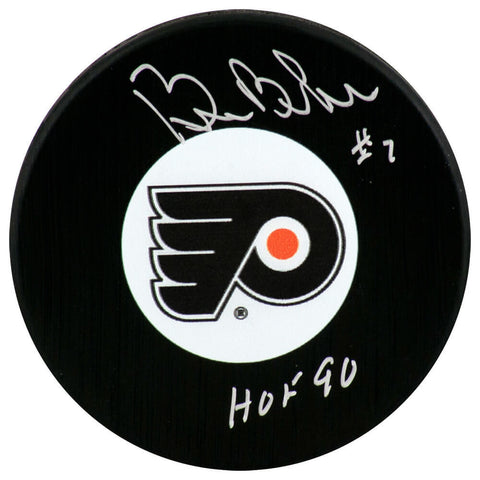 Bill Barber Signed Philadelphia Flyers Hockey Puck w/HOF'90 - (SCHWARTZ COA)