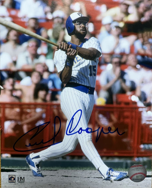 Milw Brewers 1982 AL Champion CECIL COOPER Signed 8x10 Color Photo #7 AUTO