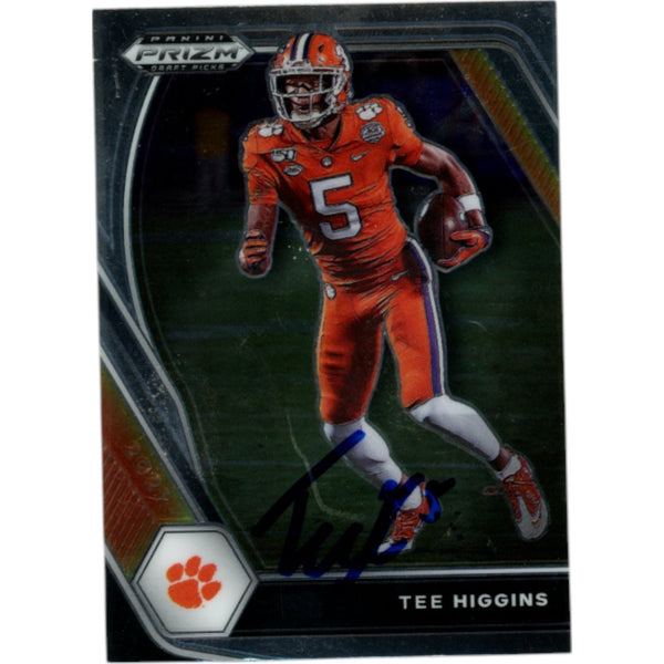 Tee Higgins Autographed/Signed 2021 Panini Prizm #60 Trading Card Beckett 50249