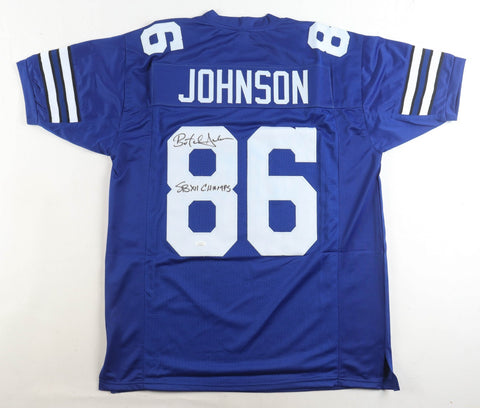 Butch Johnson Signed Dallas Cowboys Jersey Inscribed "SB XII Champs" (JSA COA)