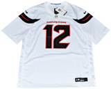 NICO COLLINS AUTOGRAPHED HOUSTON TEXANS #12 WHITE NIKE JERSEY BECKETT