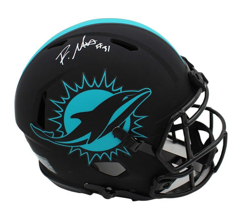 Raheem Mostert Signed Miami Dolphins Speed Authentic Eclipse NFL Helmet
