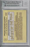 Dwight Gooden Autographed 1985 Donruss Leaf #234 Rookie Card BAS Slab 28525