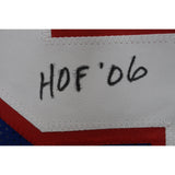 Harry Carson Autographed Pro Style Size XL Blue Jersey HOF Beckett Witness 50948