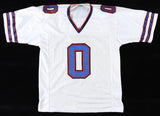 Keon Coleman Signed Buffalo Bills White Jersey (Beckett) 2024 2nd Rnd Pk/FSU W.R