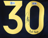 Warriors Stephen Curry Autographed Nike City Edition Jersey Chef Beckett AE08425