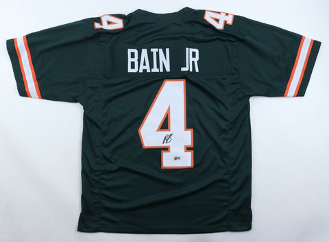 Rueben Bain Jr Signed Miami Hurricanes Jersey /Beckett/Tampa Bay 2026 1st Rnd Pk