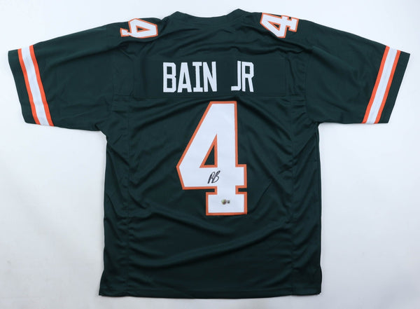 Rueben Bain Jr Signed Miami Hurricanes Jersey /Beckett/Tampa Bay 2026 1st Rnd Pk
