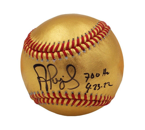 Albert Pujols Signed St. Louis Cardinals Rawlings OML Gold MLB Baseball w/ Insc