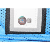 Calvin Johnson Autographed/Signed Pro Style Blue Jersey Beckett 44026