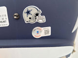 EZEKIEL ELLIOTT AUTOGRAPHED COWBOYS AMP BLUE FULL SIZE HELMET BECKETT QR 203006