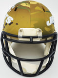 LADAINIAN TOMLINSON AUTOGRAPHED JETS CAMO MINI HELMET HOF 17 BECKETT 232615
