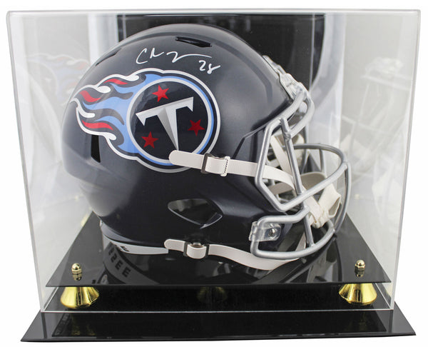 chris football helmet Titans Chris Johnson Signed Navy Blue Full Size Speed Rep Helmet w/ Ca – Super Sports Center