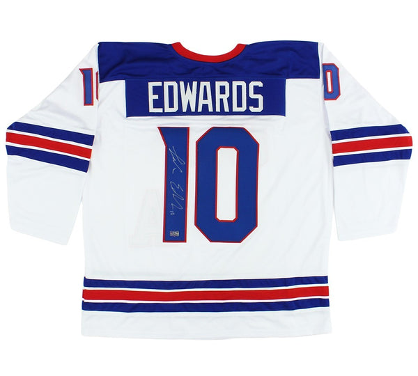 Laila Edwards Signed Custom White Hockey Jersey