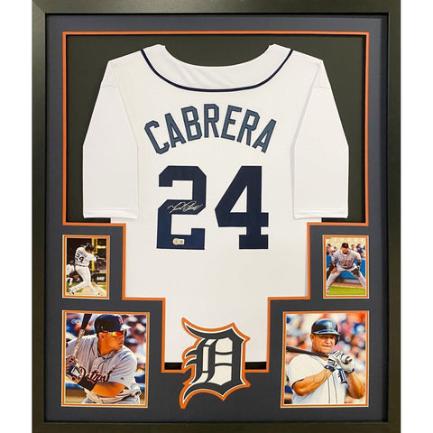 Miguel Cabrera Autographed Signed Framed Detroit Tigers Jersey BECKETT