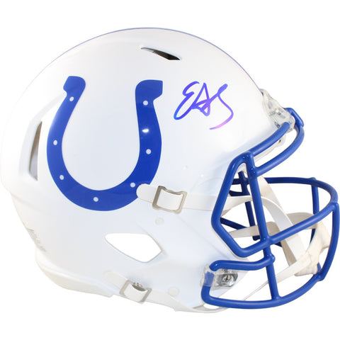 Edgerrin James Autographed Indianapolis Colts Authentic TB Helmet Beckett 51582