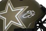 Emmitt Smith Autographed Dallas Cowboys F/S Salute Helmet Beckett 39651