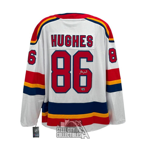 Jack Hughes Autographed New Jersey 2022-23 Reverse Retro Hockey Jersey -Fanatics