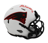 Adam Vinatieri Signed New England Patriots Speed Lunar NFL Mini Helmet