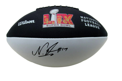 Nakobe Dean Signed/Auto Super Bowl LIX Logo Football Eagles Beckett 193565