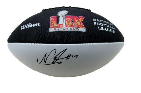Nakobe Dean Signed/Auto Super Bowl LIX Logo Football Eagles Beckett 193565